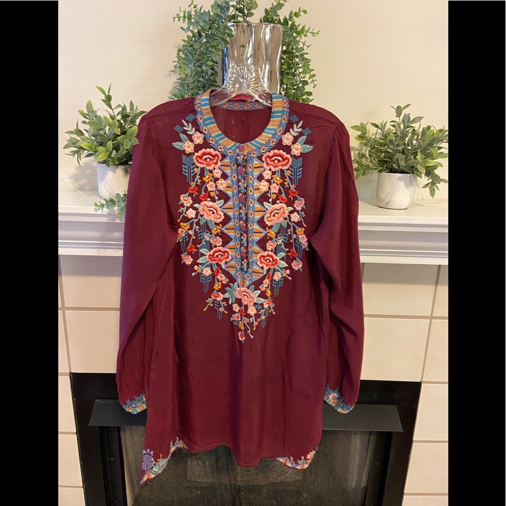 Johnny Was Embroidered Tunic